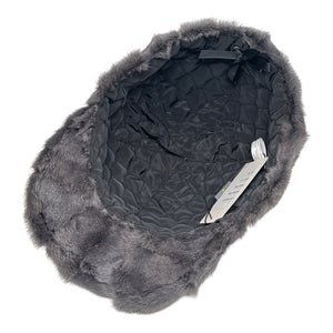 Kashani Grey Diamond Cut Mink Baseball Hat - Dudes Boutique