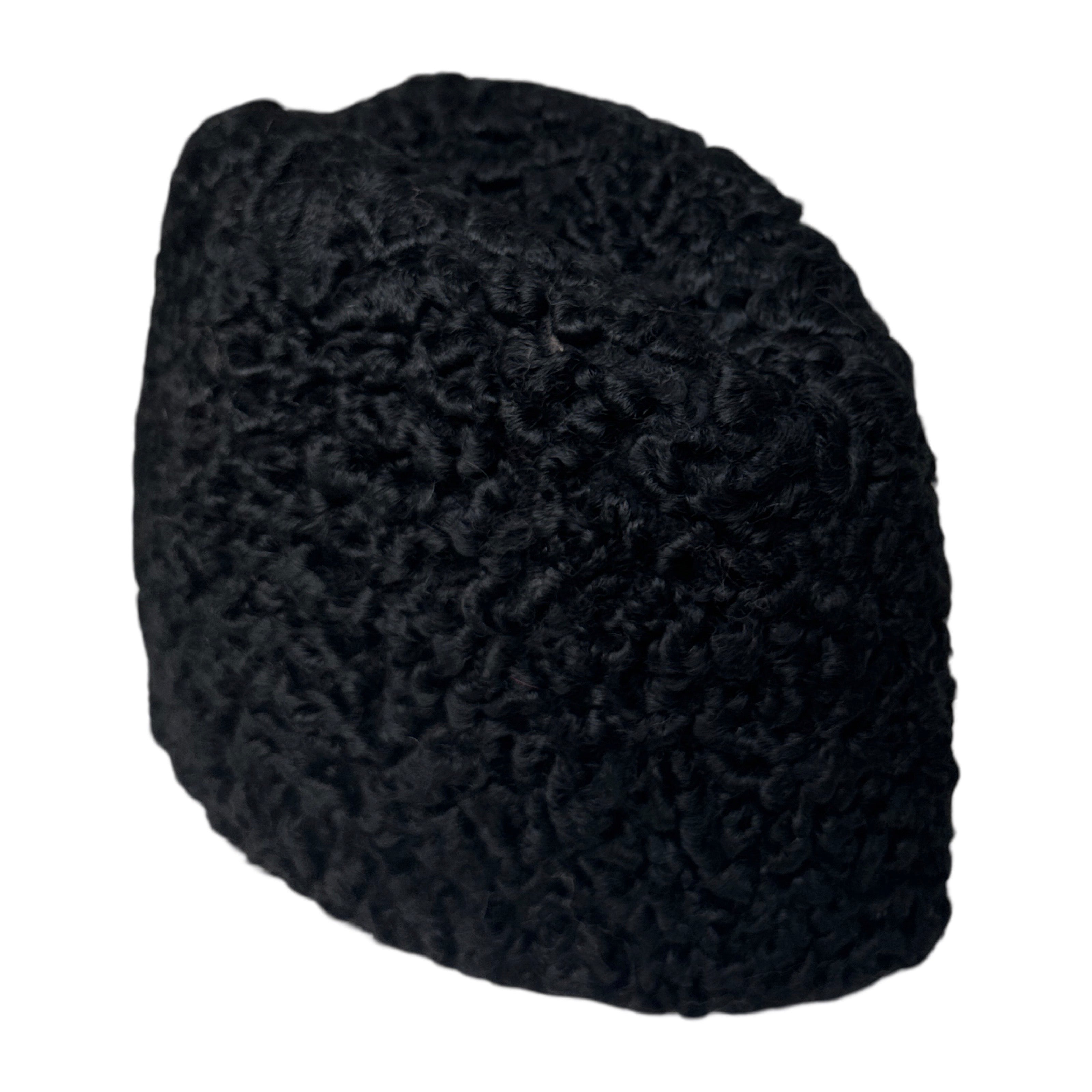 Kashani Black Persian Lamb Fez Hat - Dudes Boutique