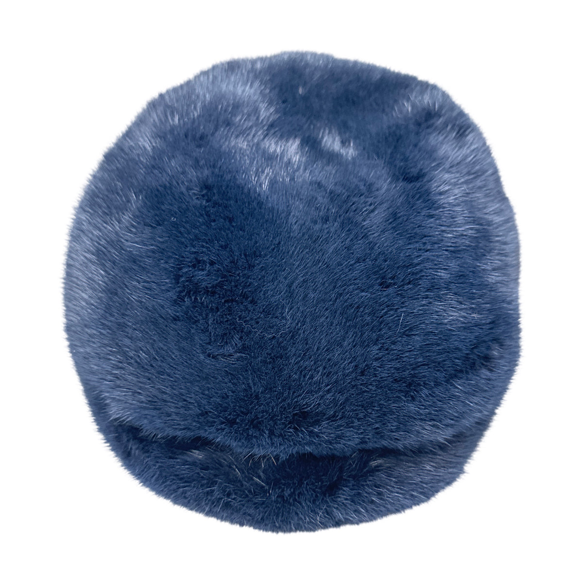 Kashani Full Mink Navy Herringbone Cap - Dudes Boutique