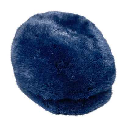 Kashani Full Mink Navy Herringbone Cap - Dudes Boutique