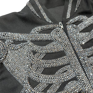 Kashani Skeleton Hyper Crystal Studded Jacket - Dudes Boutique