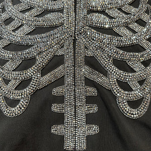 Kashani Skeleton Hyper Crystal Studded Jacket - Dudes Boutique