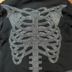 Kashani Skeleton Hyper Crystal Studded Jacket - Dudes Boutique