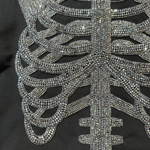 Kashani Skeleton Hyper Crystal Studded Jacket - Dudes Boutique