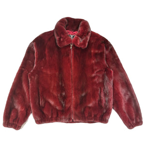 Kashani Burgundy Full Mink Fur Jacket - Dudes Boutique