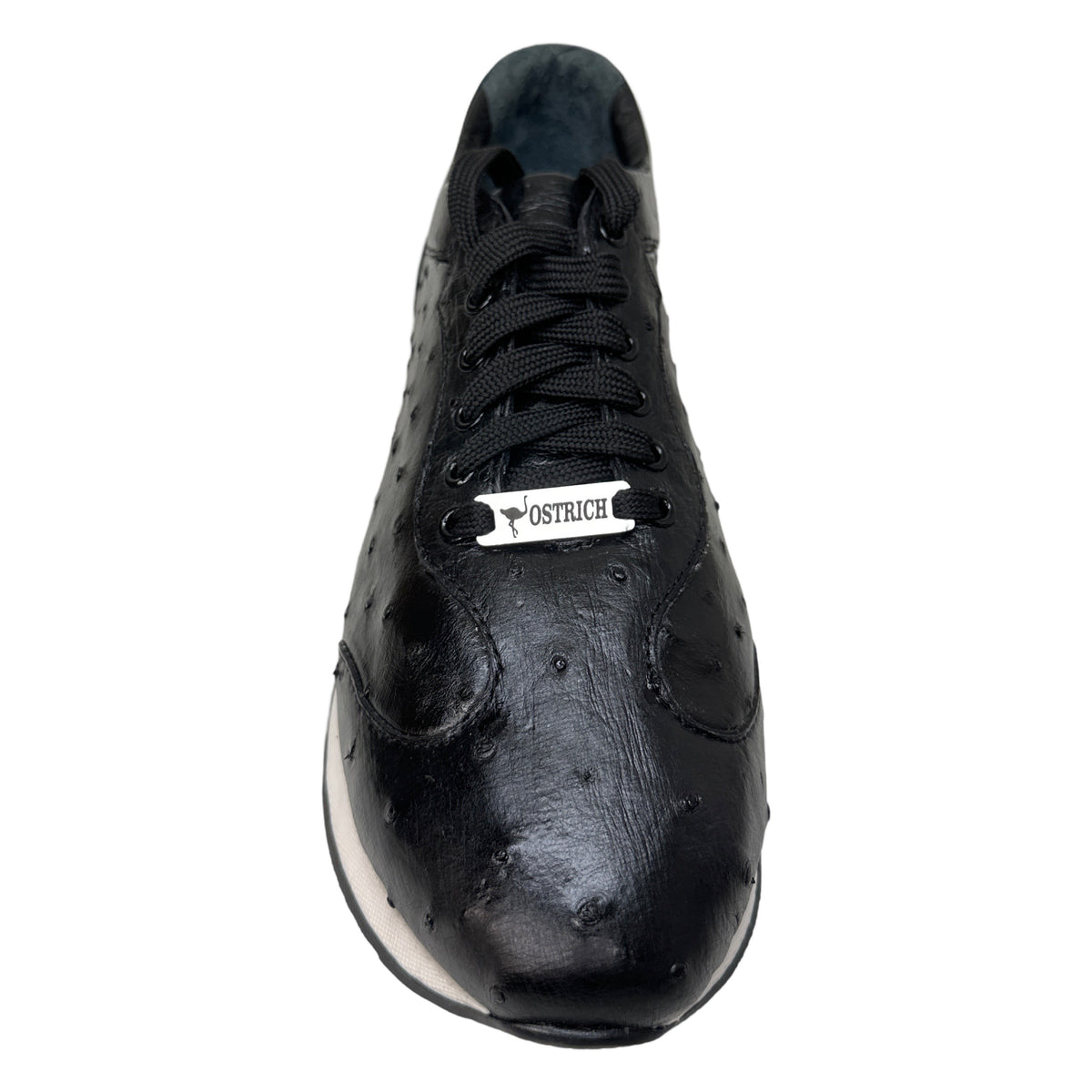 Safari Black Ostich Quill Dress Sneakers - Dudes Boutique