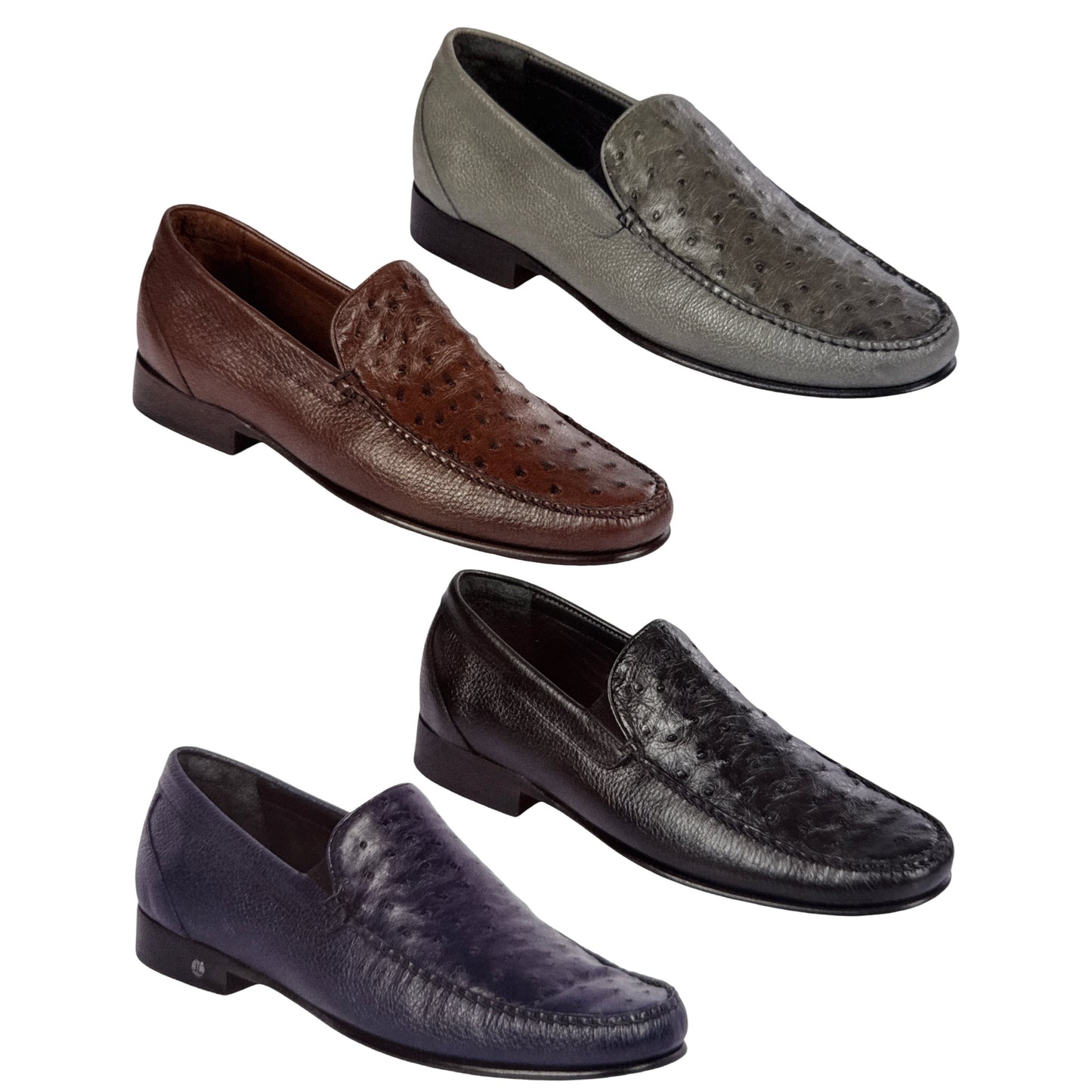 Lombardy Men's Caiman Belly & Calfskin Loafers - Dudes Boutique