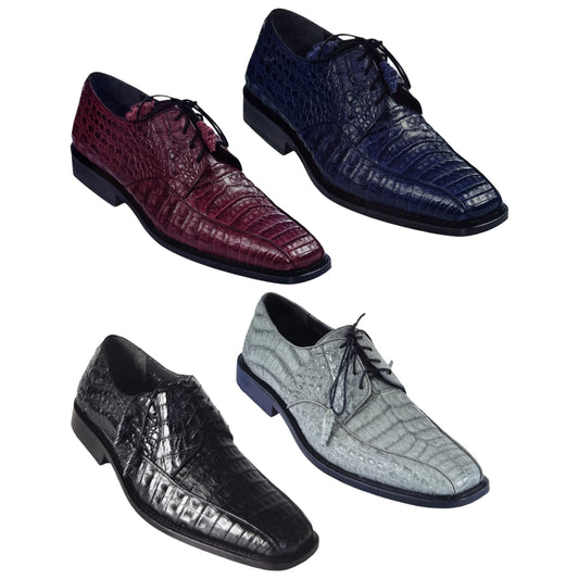 Los Altos All Over Crocodile Derby Dress Shoes - Dudes Boutique