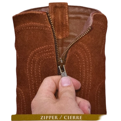 Los Altos Ostrich Quill Roper Boots with Zipper - Dudes Boutique