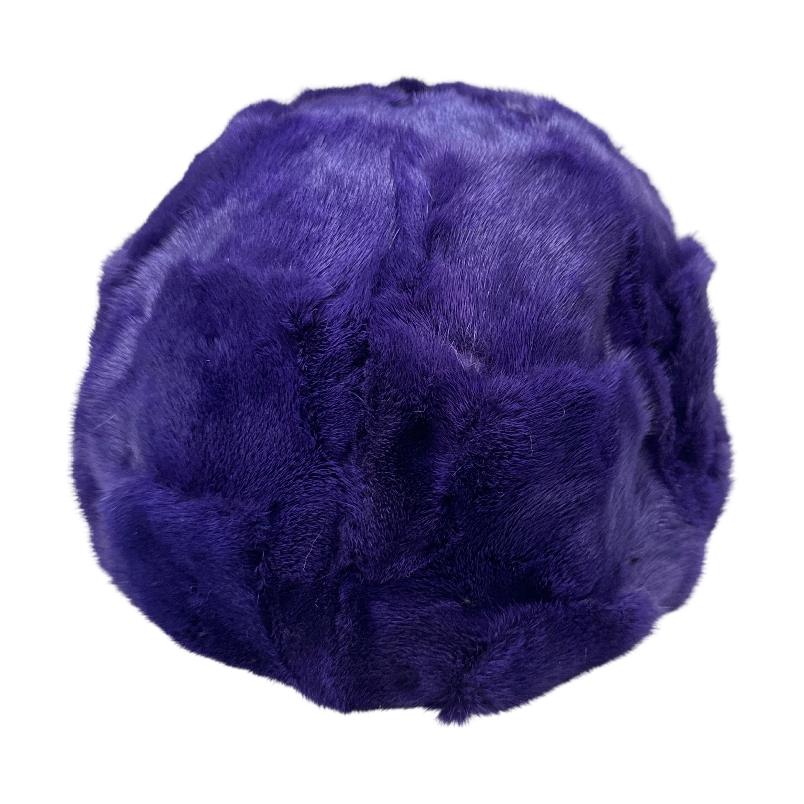 Kashani Purple Diamond Cut Mink Baseball Hat - Dudes Boutique