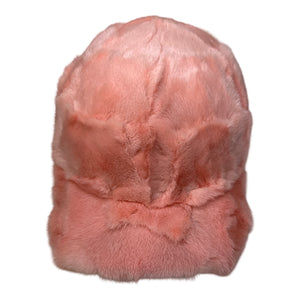 Kashani Pink Diamond Cut Mink Baseball Hat - Dudes Boutique