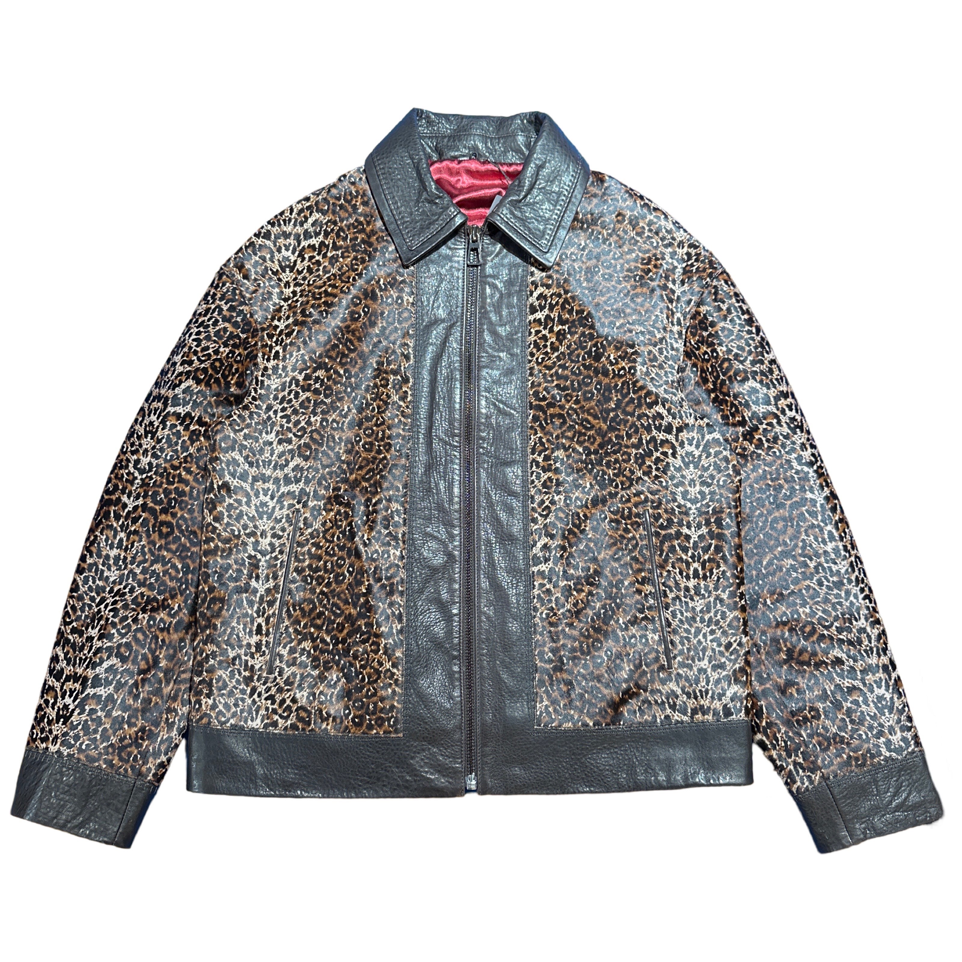 Luca Della Brown Leopard Cavalino Pony Hair Jacket