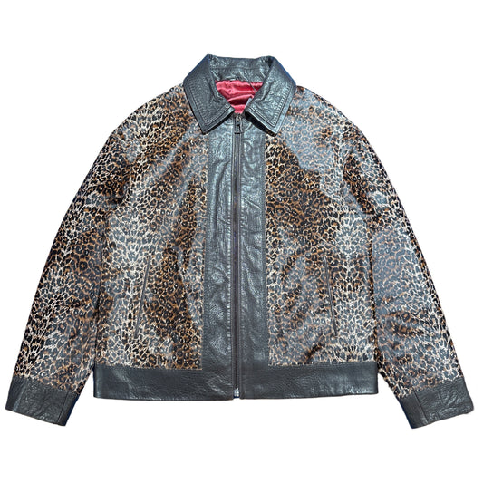 Luca Della Brown Leopard Cavalino Pony Hair Jacket - Dudes Boutique