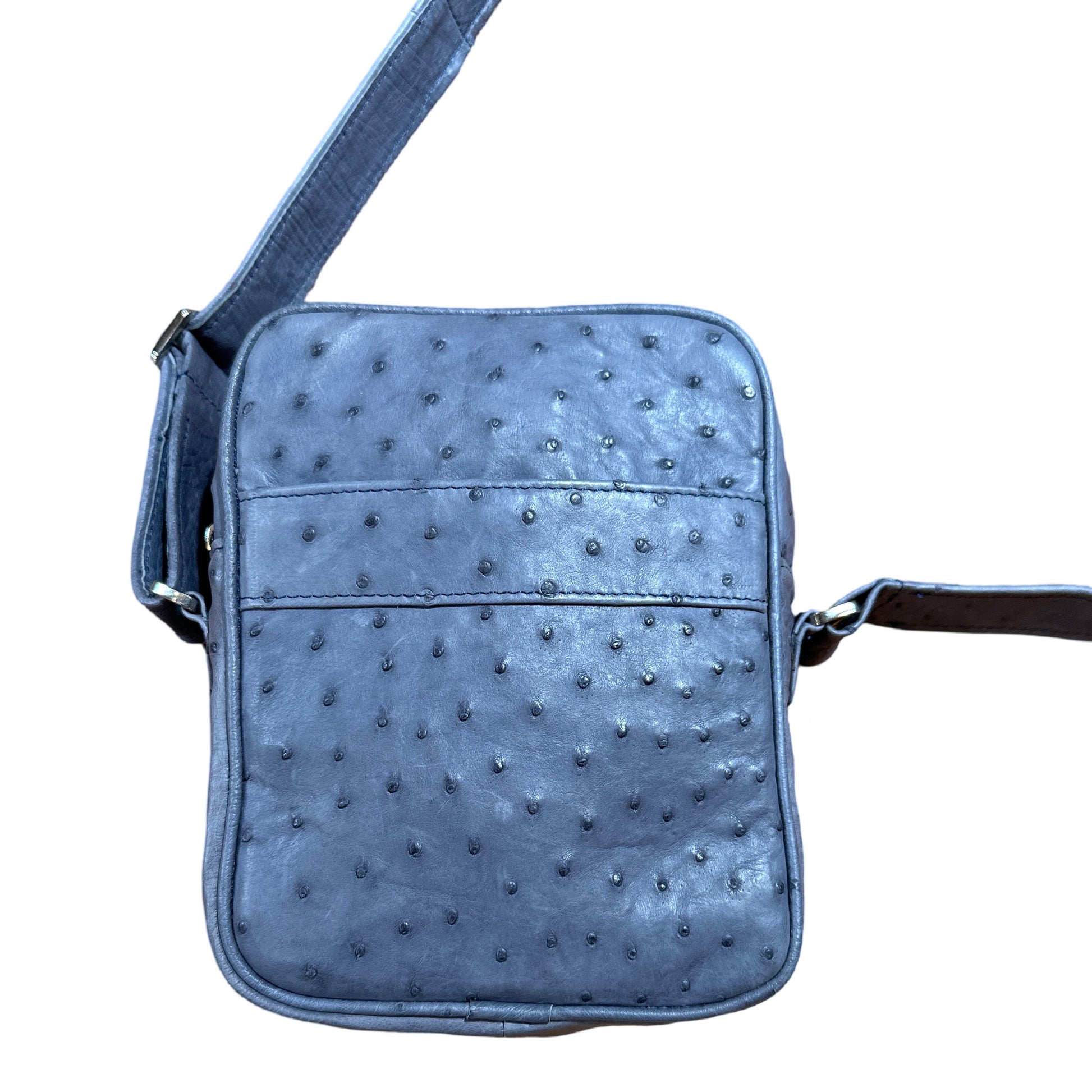 Kashani Gray Genuine Ostrich Quill Crossbody Bag - Dudes Boutique