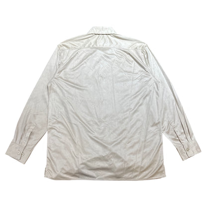 Pronti Cream Velour Button Up Shirt - Dudes Boutique