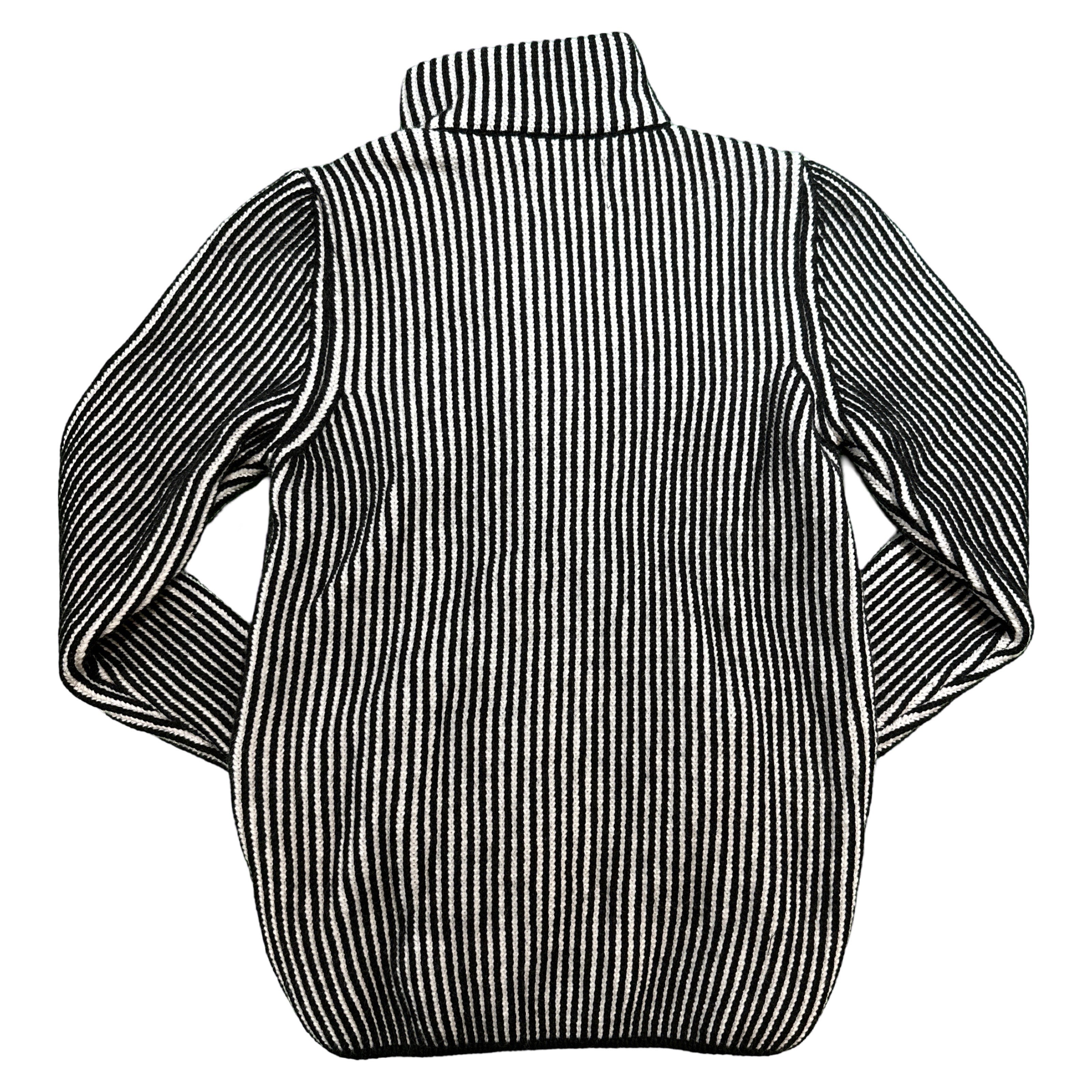 LCR Black / White Wool Sweater - Dudes Boutique