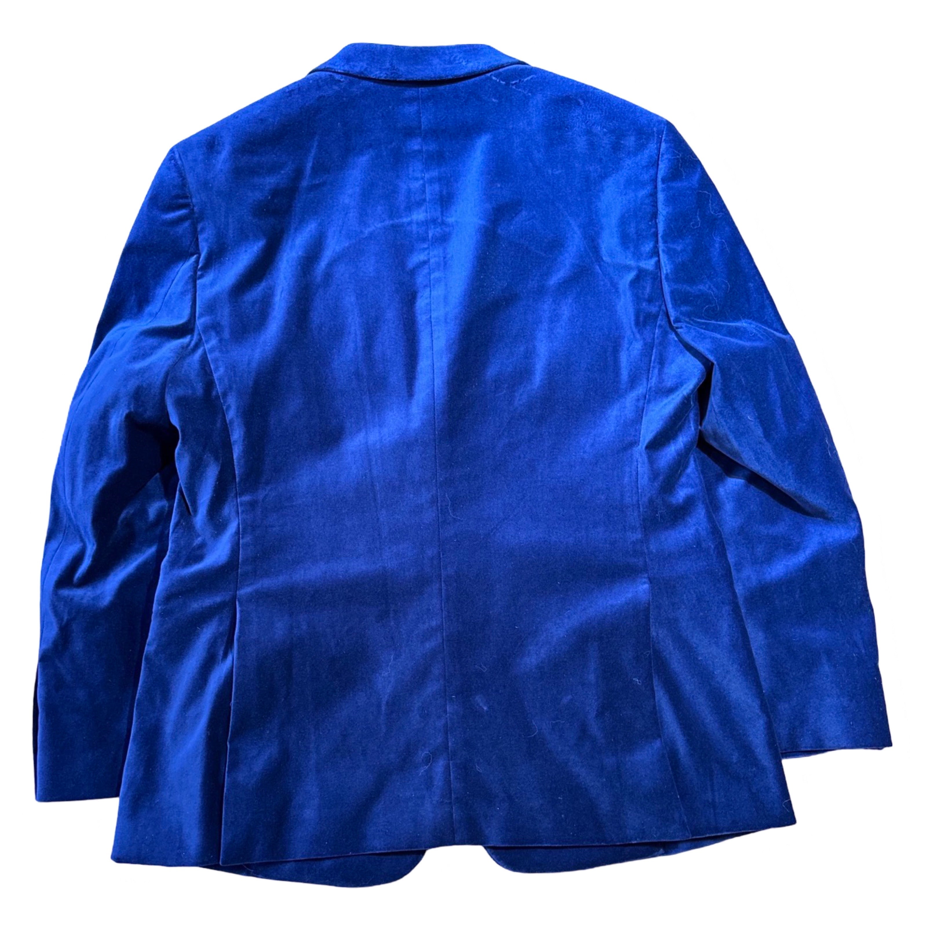 Mantoni Men's Blue Velvet Blazer - Dudes Boutique