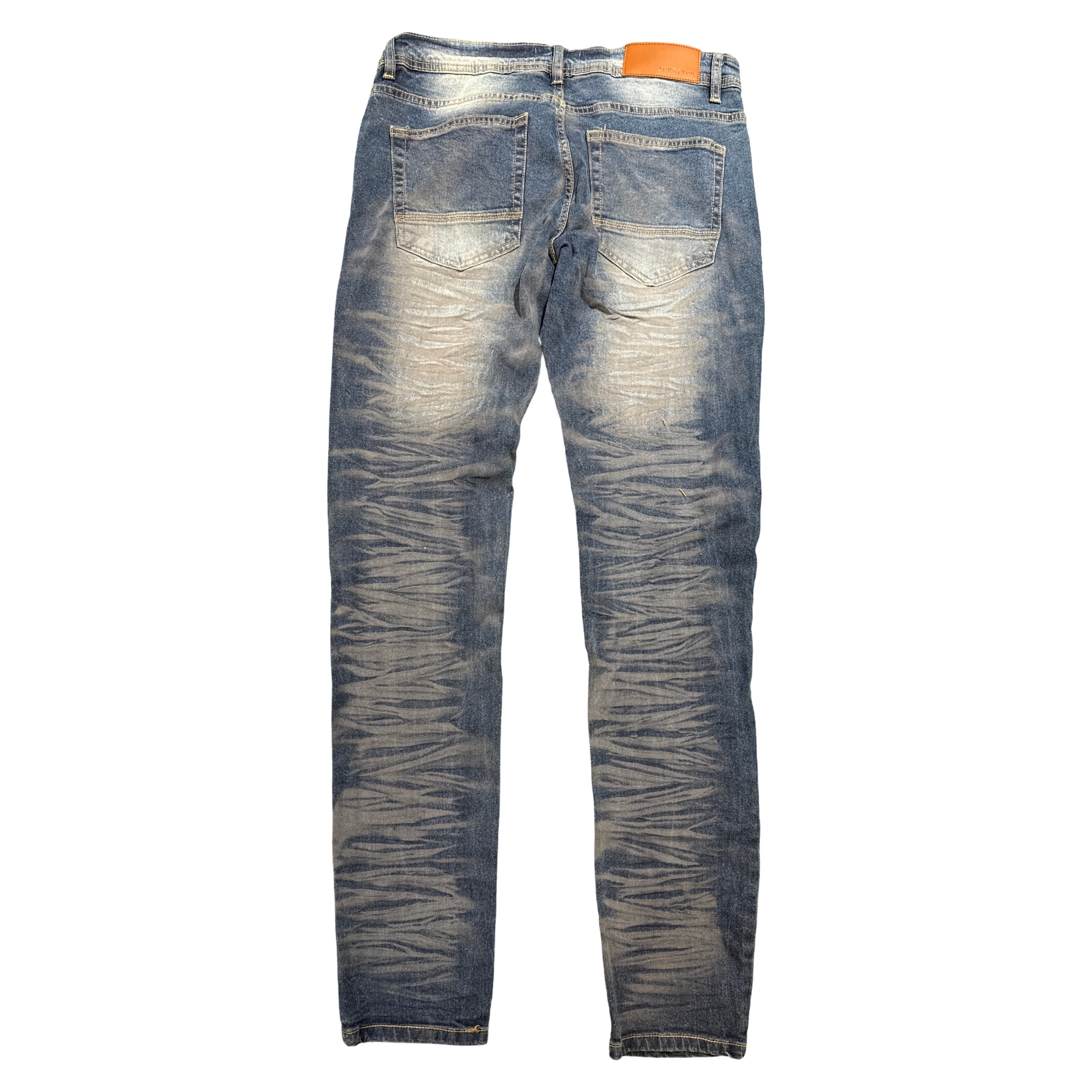 Arketype Light Wash Distressed Denim Jeans