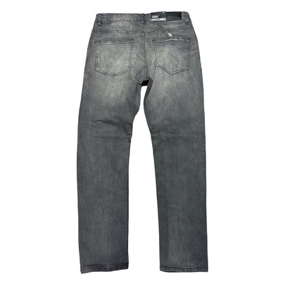 ThreadTheory Grey Ripped Denim Jeans