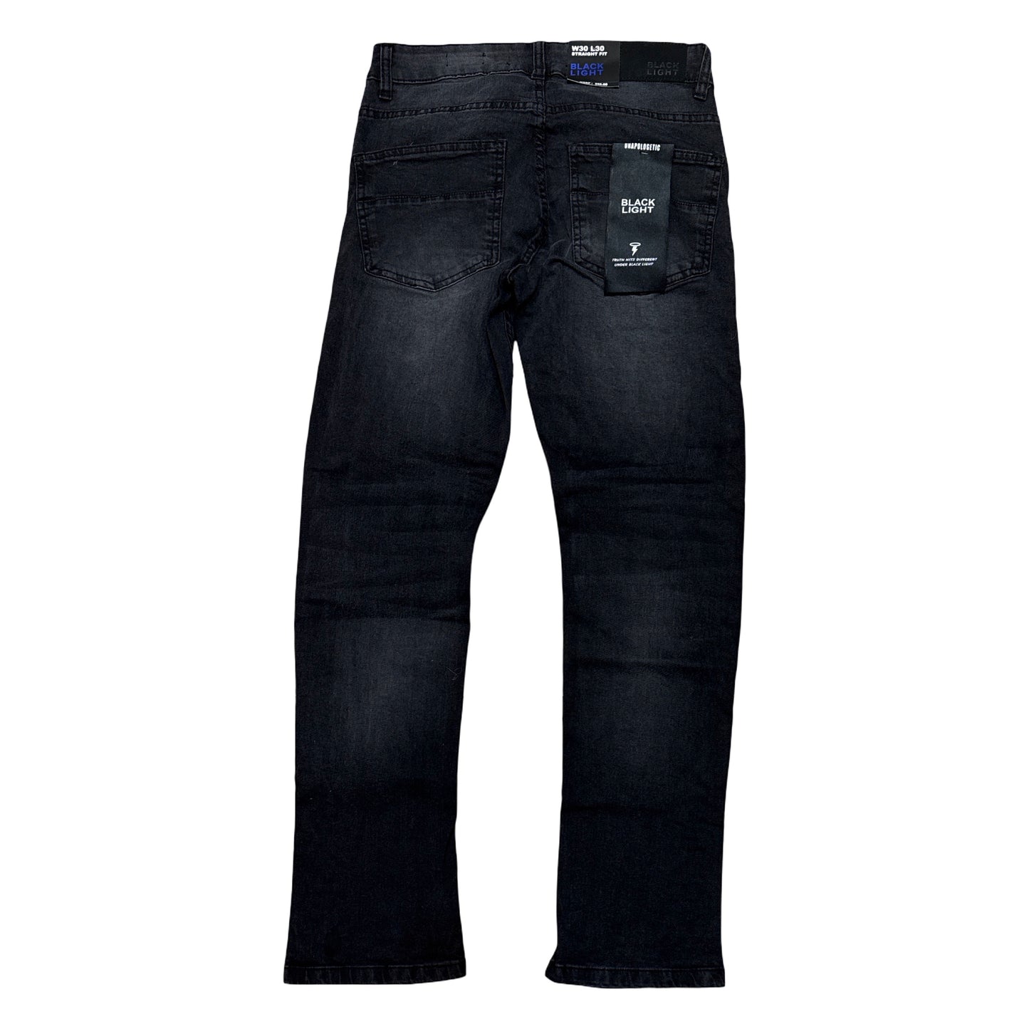 BlackLight Cross Studded Distressed Jeans