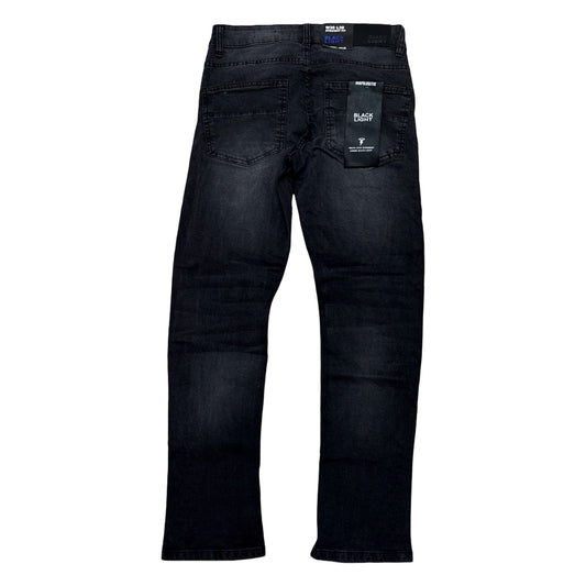 BlackLight Cross Studded Distressed Jeans