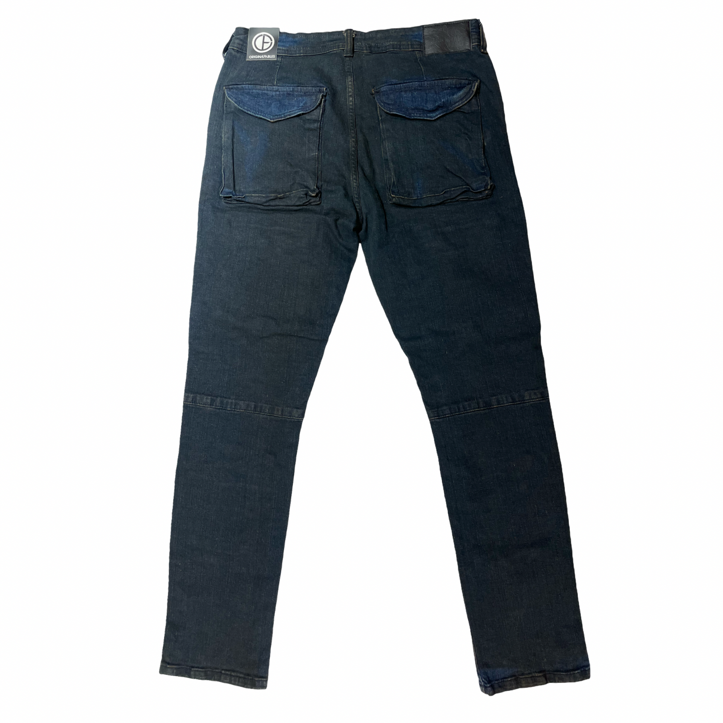 R3bel Denim Two Tone Quad Cargo Denim Pants