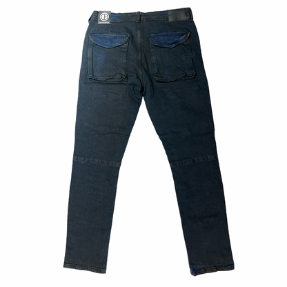 R3bel Denim Two Tone Quad Cargo Denim Pants