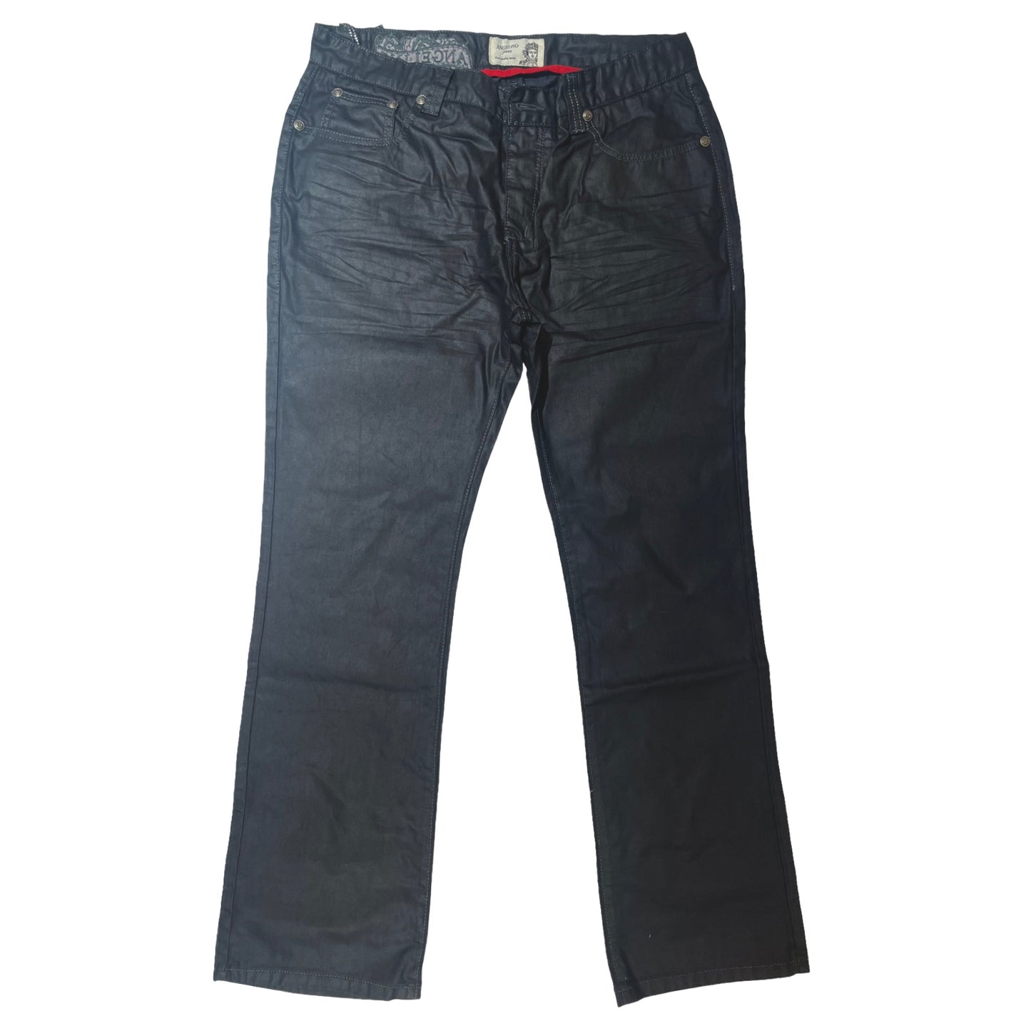 Angelino 'RIO' Charcoal Wax High End Denim Jeans
