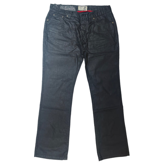 Angelino 'RIO' Charcoal Wax High End Denim Jeans