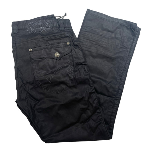 Angelino 'RIO' Charcoal Wax High End Denim Jeans