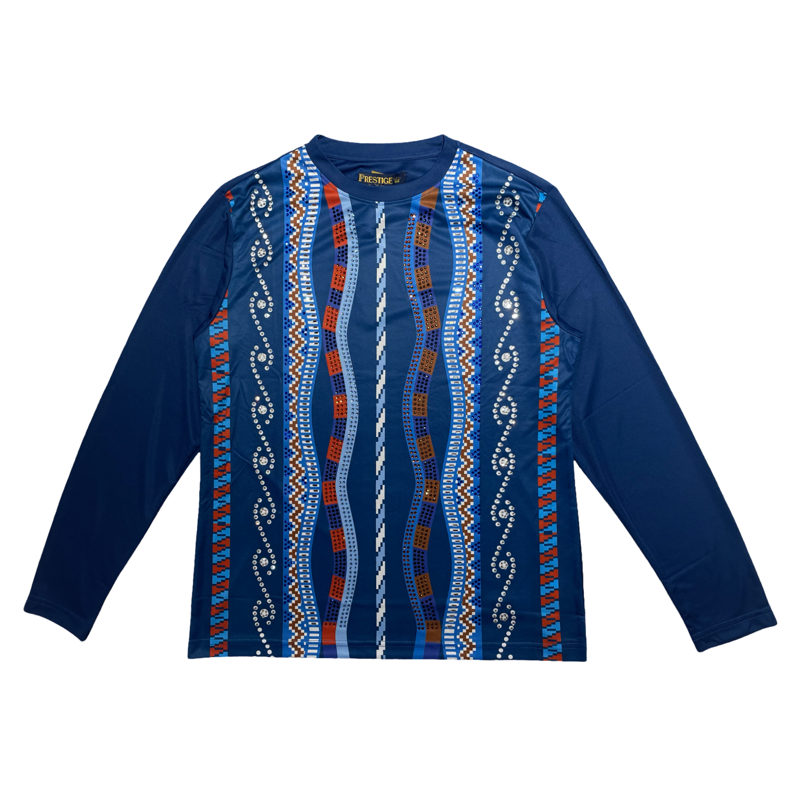 Prestige Sapphire Royale Rhinestone Long Sleeve