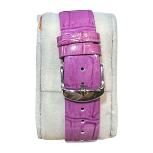 b.b.Simon 'Classic' Fully Loaded Crystal Watch - Purple - Dudes Boutique