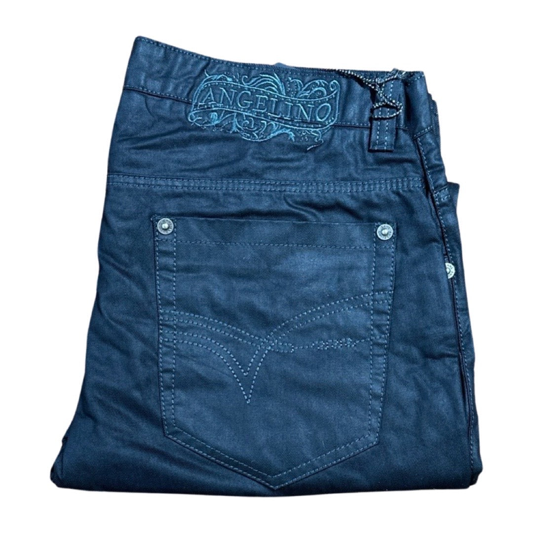Angelino 'Diego' Charcoal Wax High End Denim - Dudes Boutique