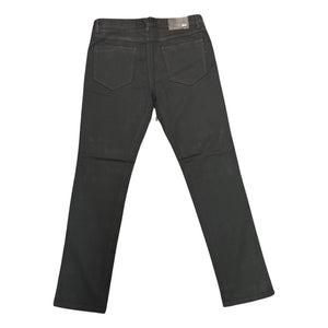 Enzo Alpha-359 Red Stitched Black Denim Jeans - Dudes Boutique