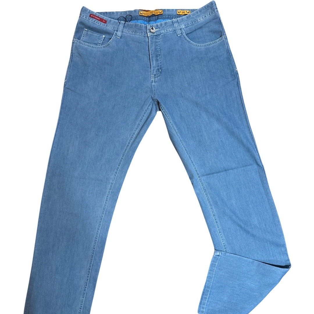 Enzo Beta Skinny-22 Light Blue Denim Jeans - Dudes Boutique