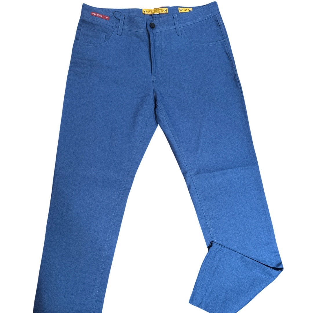 Enzo Alpha-357 Marine Blue High End Pants - Dudes Boutique