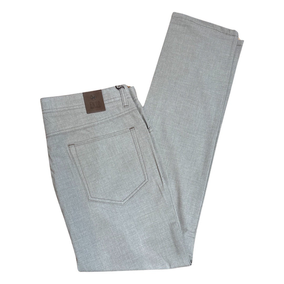 Enzo Alpha-350 Oatmeal High End Pants - Dudes Boutique