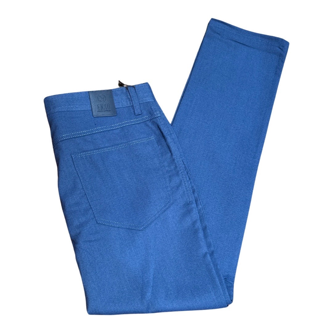 Enzo Alpha-357 Marine Blue High End Pants - Dudes Boutique