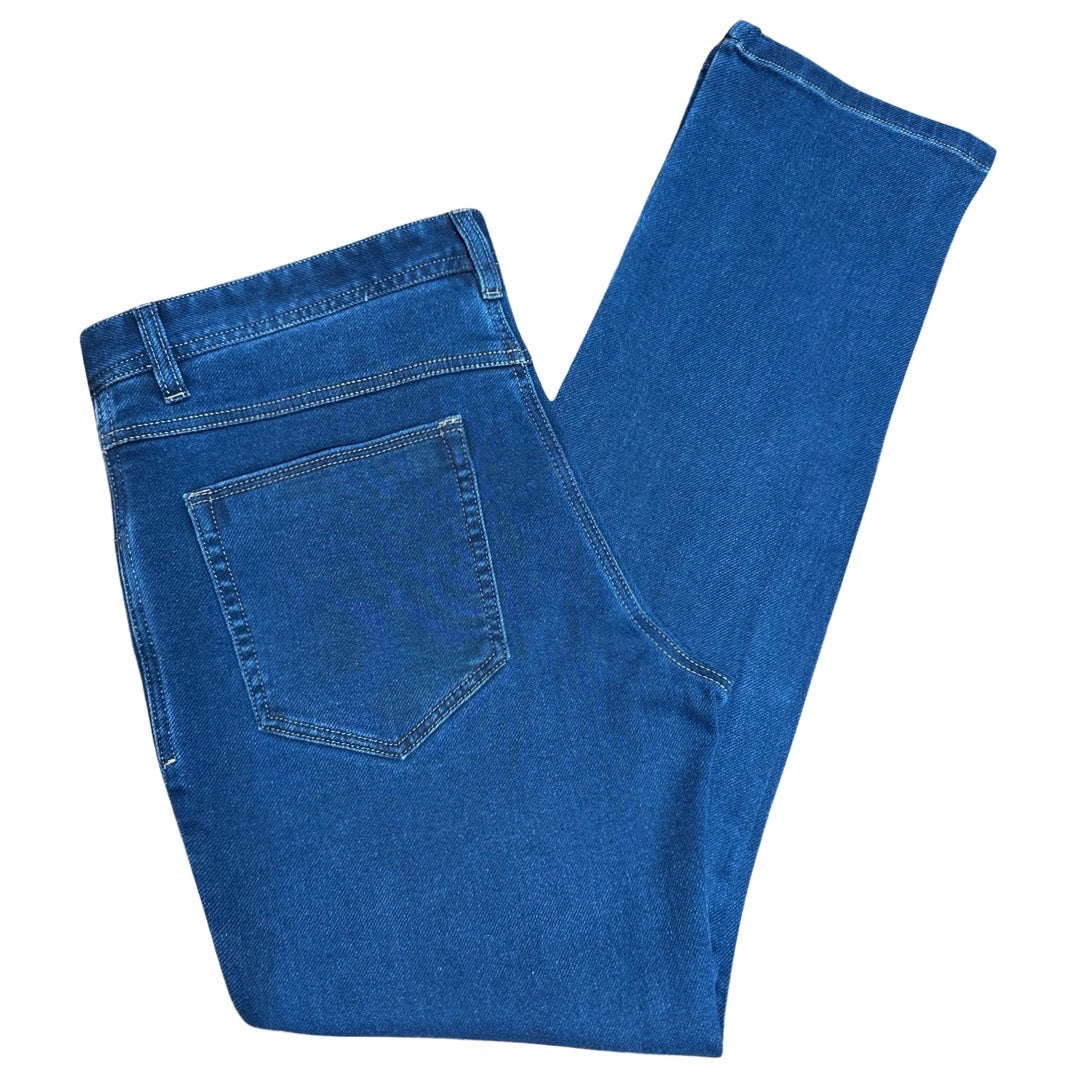 Enzo Alpha-347 Blue High End Denim Pants - Dudes Boutique