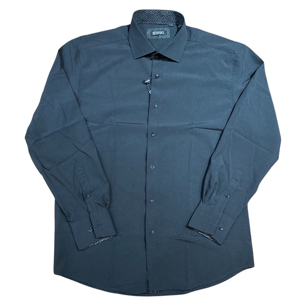 Bespoke Moda Black High End Button Up Shirt - Dudes Boutique