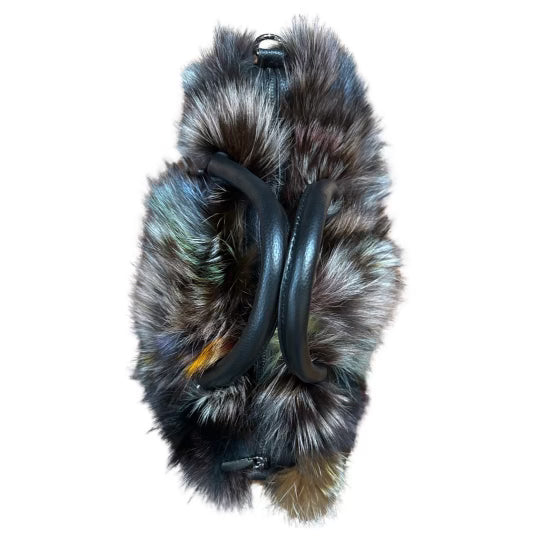 Volare Ladies Multi-Color Fox Fur Handbag - Dudes Boutique