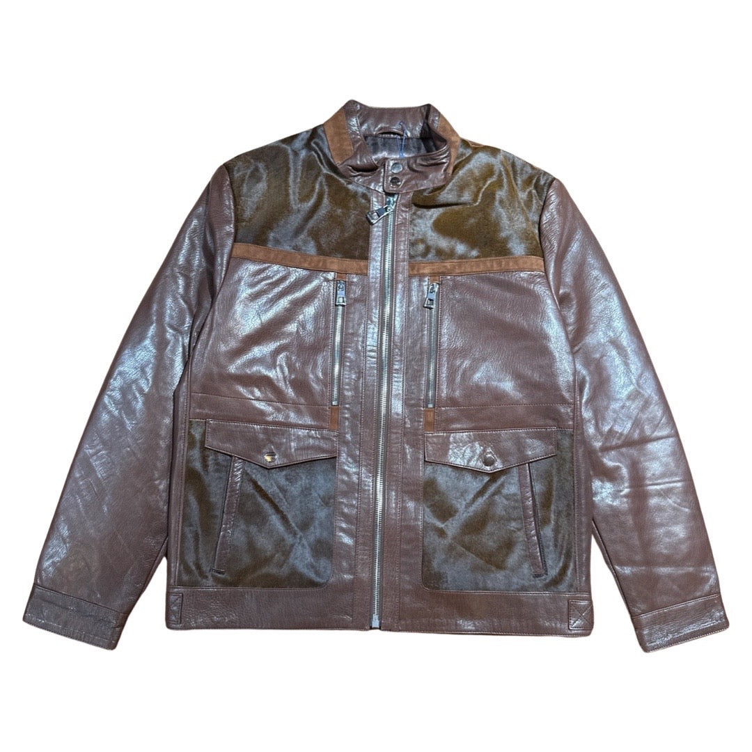 Barya NewYork Chocolate Pony Hair Lambskin Jacket - Dudes Boutique