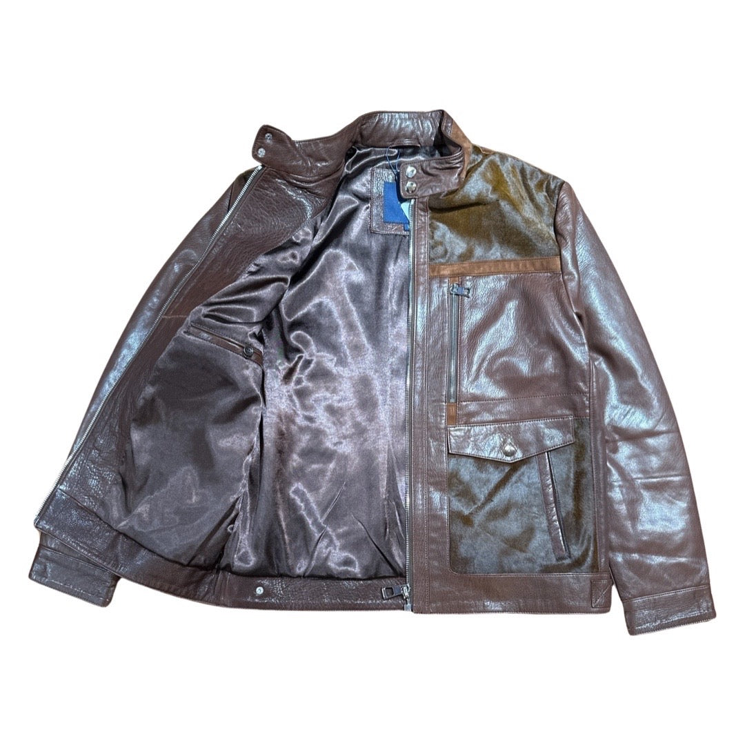 Barya NewYork Chocolate Pony Hair Lambskin Jacket - Dudes Boutique