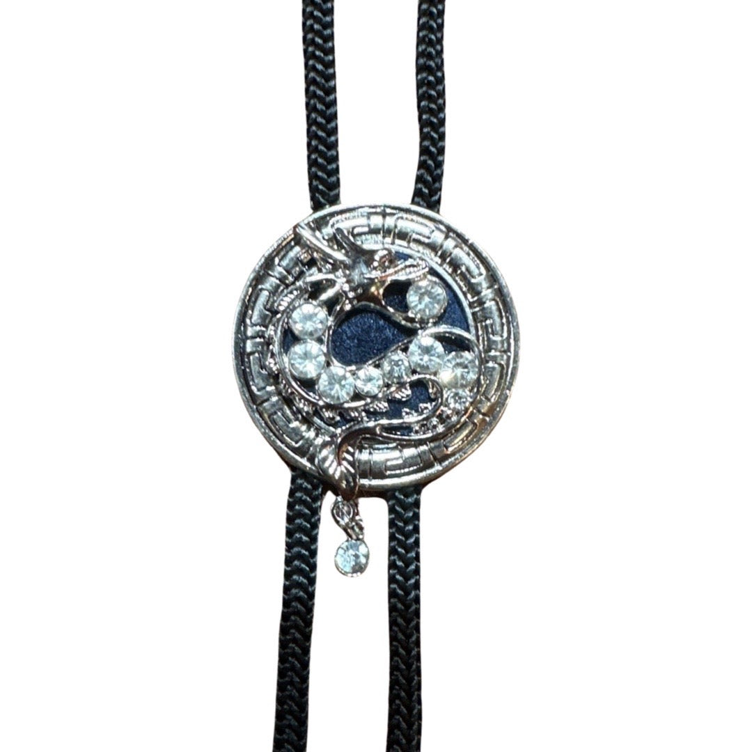 Kashani Silver Dragon Pendant Bolo Tie - Dudes Boutique