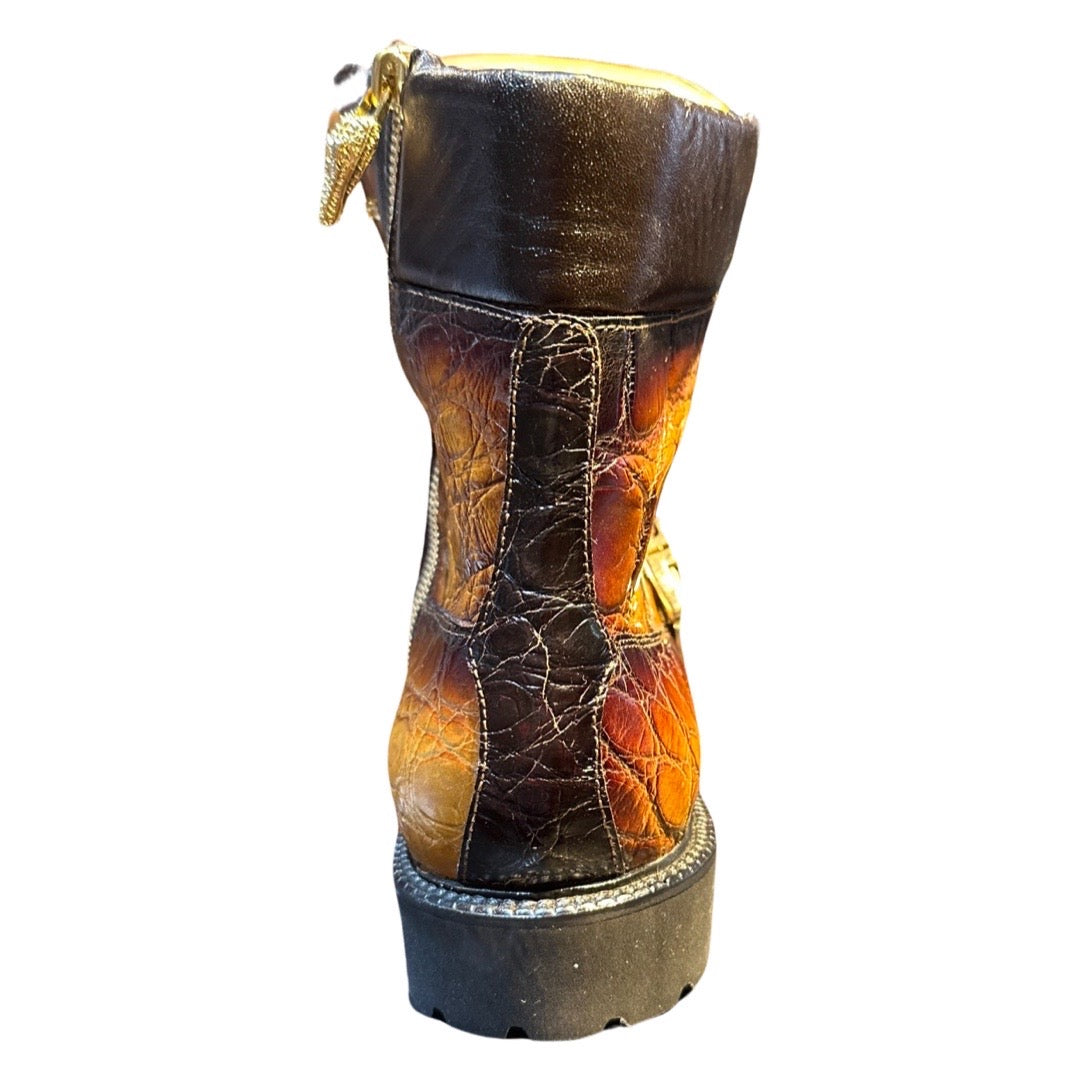 Mauri 3240 Toffee Alligator / Nappa Boots - Dudes Boutique