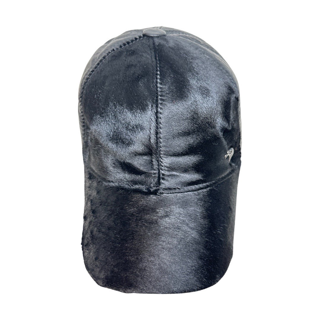 Kashani Black Pony Hair / Alligator Print Base Ball Hat - Dudes Boutique