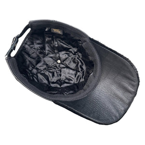 Kashani Black Pony Hair / Alligator Print Base Ball Hat - Dudes Boutique