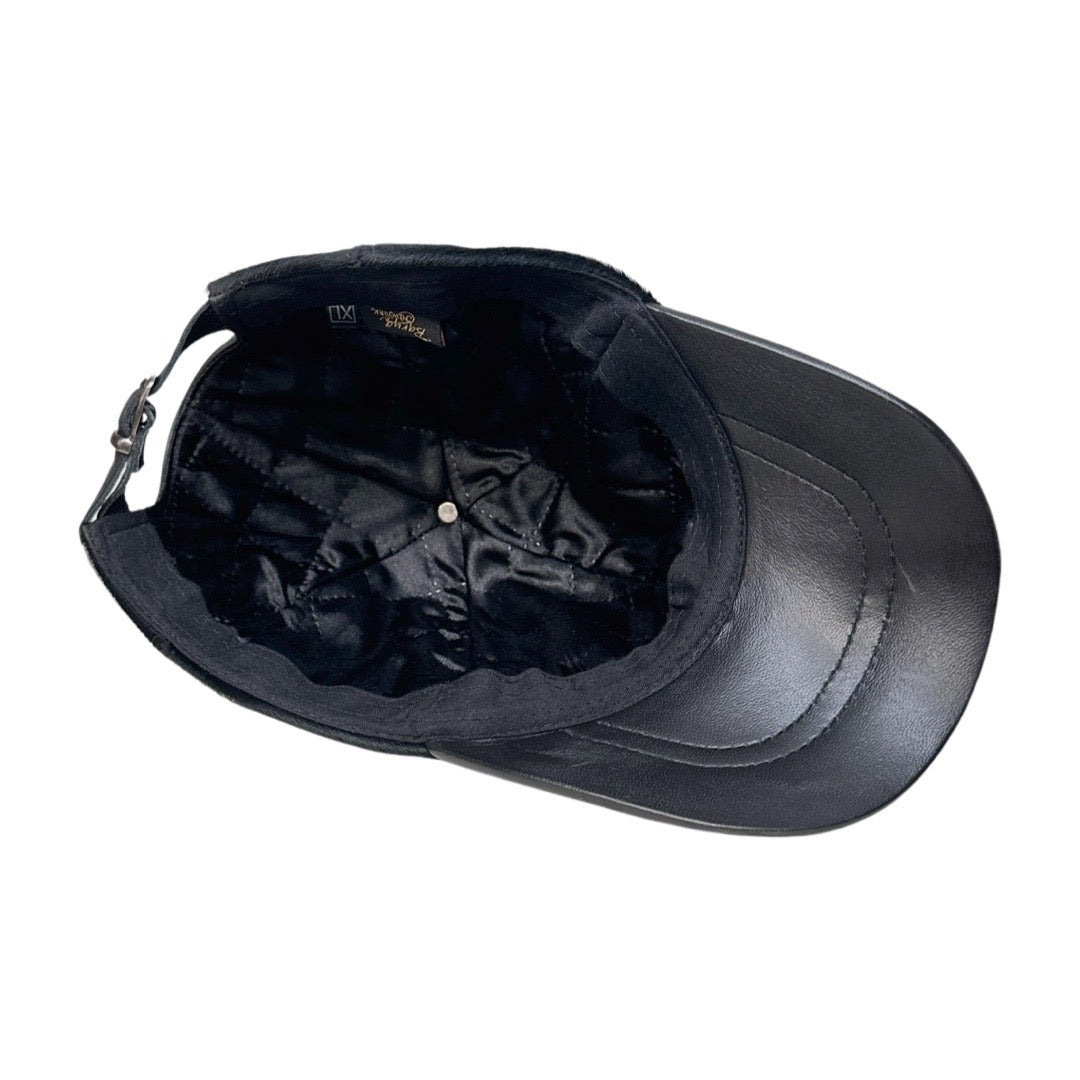 Kashani Black Pony Hair Base Ball Hat - Dudes Boutique