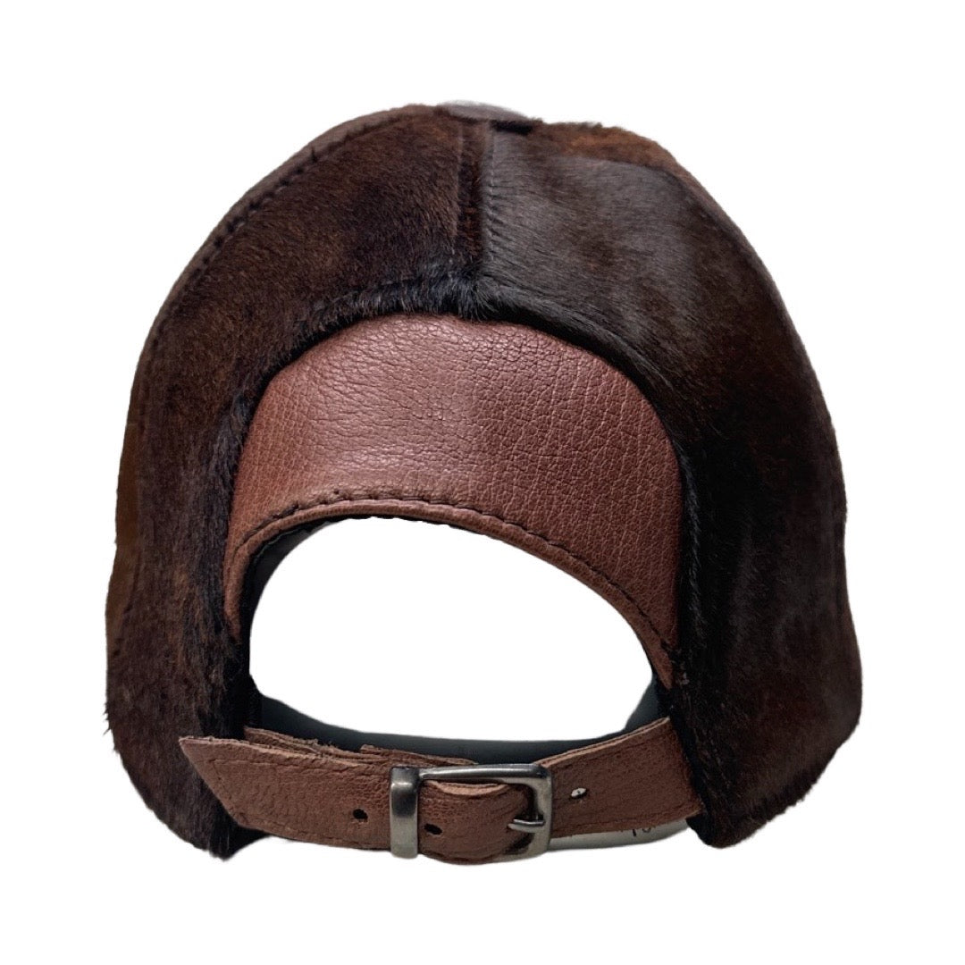 Kashani Brown Pony Hair Base Ball Hat - Dudes Boutique