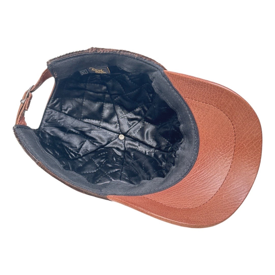 Kashani Brown Pony Hair Base Ball Hat - Dudes Boutique